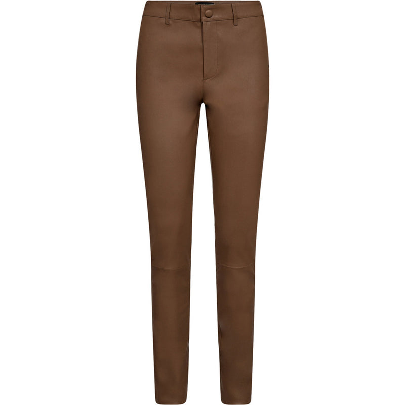 Depeche leather wear Musthave RW Caroline chino læderbuks i strækkvalitet Pants 199 Nougat