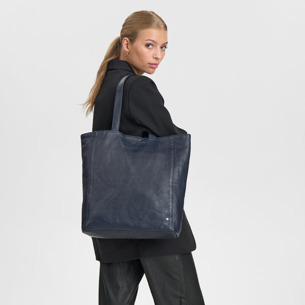 DEPECHE Musthave shopper skindtaske Shopper 178 Navy