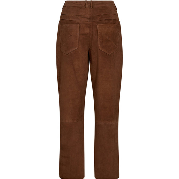Depeche leather wear Naomi HW ruskindsbuks 7/8 benlængde Pants 014 Cognac