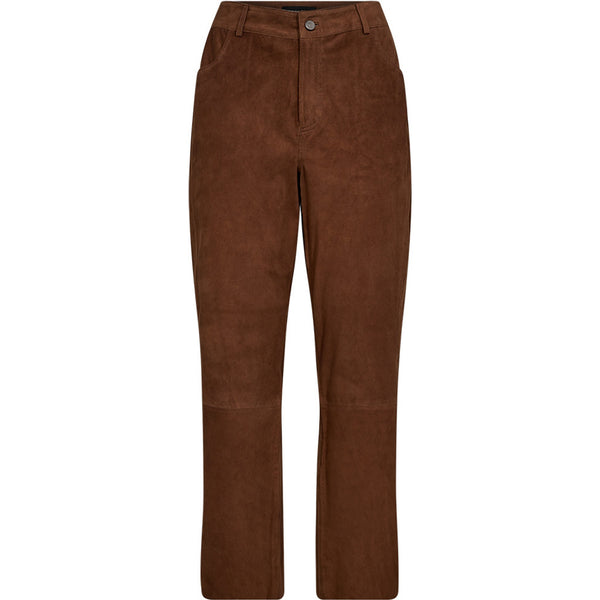 Depeche leather wear Naomi HW ruskindsbuks 7/8 benlængde Pants 014 Cognac