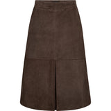 Depeche leather wear Naomi midi ruskindsnederdel Skirts 217 Deer