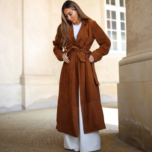 Depeche leather wear Naomi ruskind trenchcoat Jackets 014 Cognac