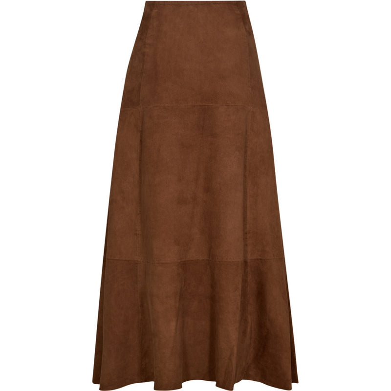 Depeche leather wear Naomi ruskindsnederdel Skirts 014 Cognac