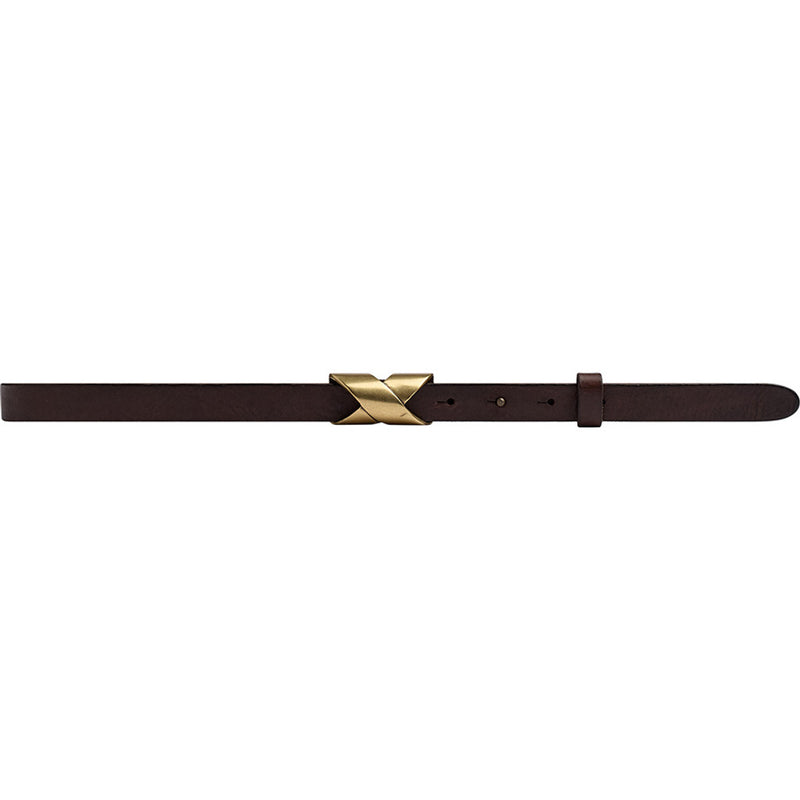 DEPECHE Narrow Belt Belts 161 Dark brown