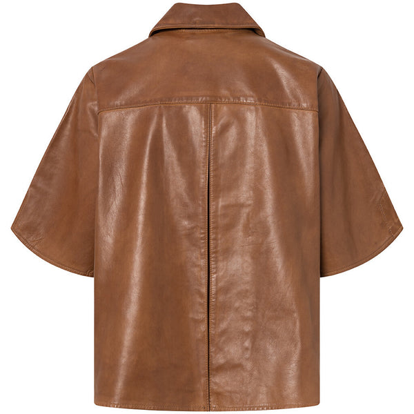Depeche leather wear Nini skindjakke med smukke detaljer Jackets 005 Vintage cognac