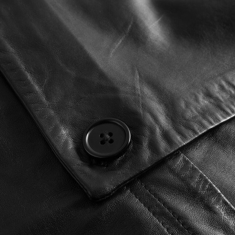 Depeche leather wear Nini skindjakke med smukke detaljer Jackets 099 Black (Nero)