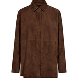 Depeche leather wear Nora ruskindsskjorte Shirt 311 Wood