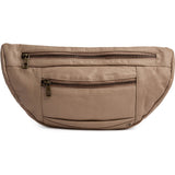 DEPECHE Oversize læder bumbag i blød og lækker kvalitet Bumbag 168 Latte