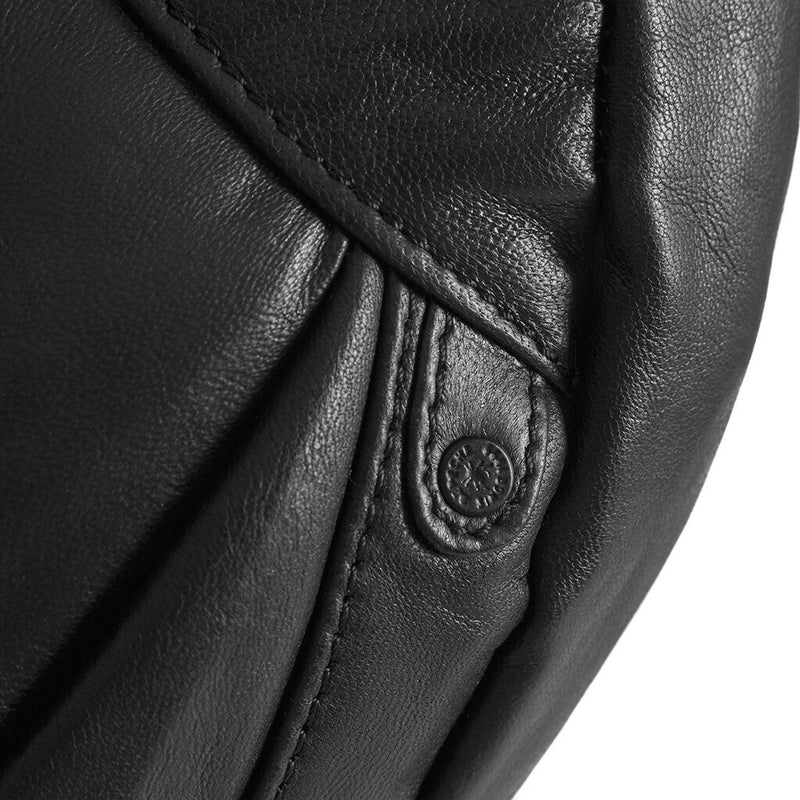 DEPECHE Oversize læder bumbag i blød og lækker kvalitet Bumbag 226 Black / Black