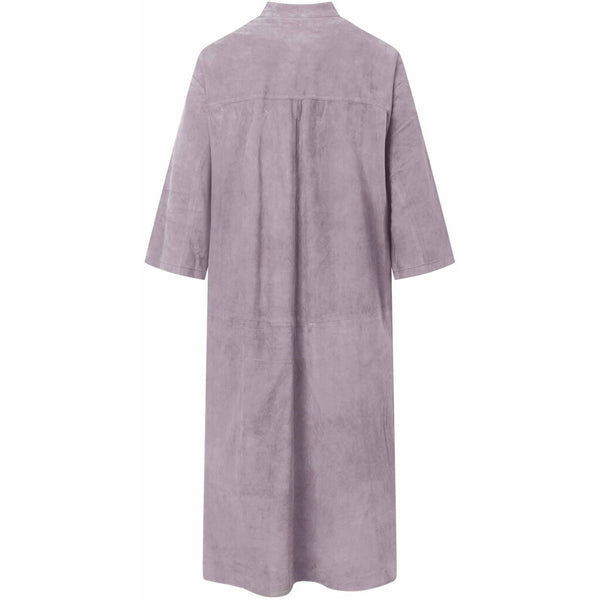 Depeche leather wear Paula skjorte/kjole i blødt ruskind Dresses 204 Lavendel