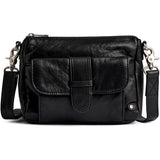 DEPECHE Powerfield crossbody i lammeskind Cross over 099 Black