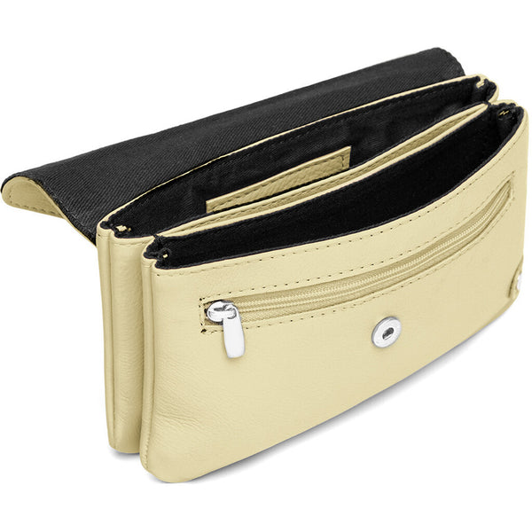 DEPECHE Pung/bæltetaske i blødt læder og tidløst design Purse / Credit card holder 060 Yellow