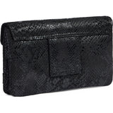 DEPECHE Pung/bæltetaske i blødt læder og tidløst design Purse / Credit card holder 142 Black Snake