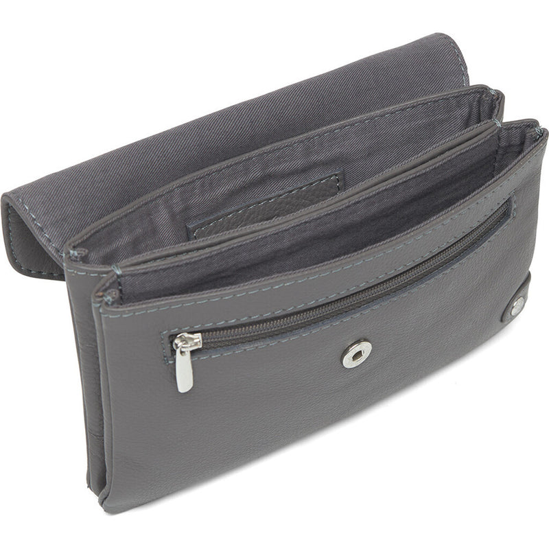 DEPECHE Pung/bæltetaske i blødt læder og tidløst design Purse / Credit card holder 158 Thunder grey
