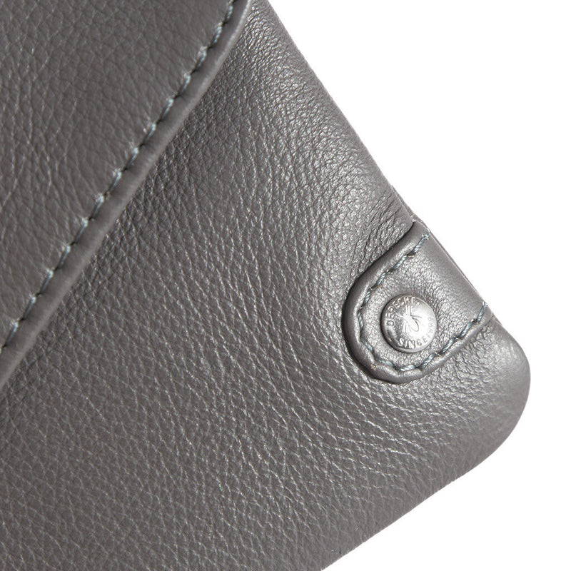 DEPECHE Pung/bæltetaske i blødt læder og tidløst design Purse / Credit card holder 158 Thunder grey