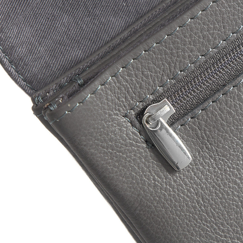 DEPECHE Pung/bæltetaske i blødt læder og tidløst design Purse / Credit card holder 158 Thunder grey