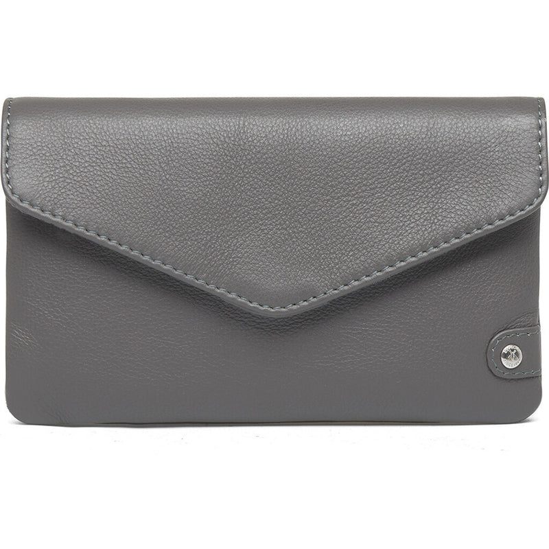 DEPECHE Pung/bæltetaske i blødt læder og tidløst design Purse / Credit card holder 158 Thunder grey
