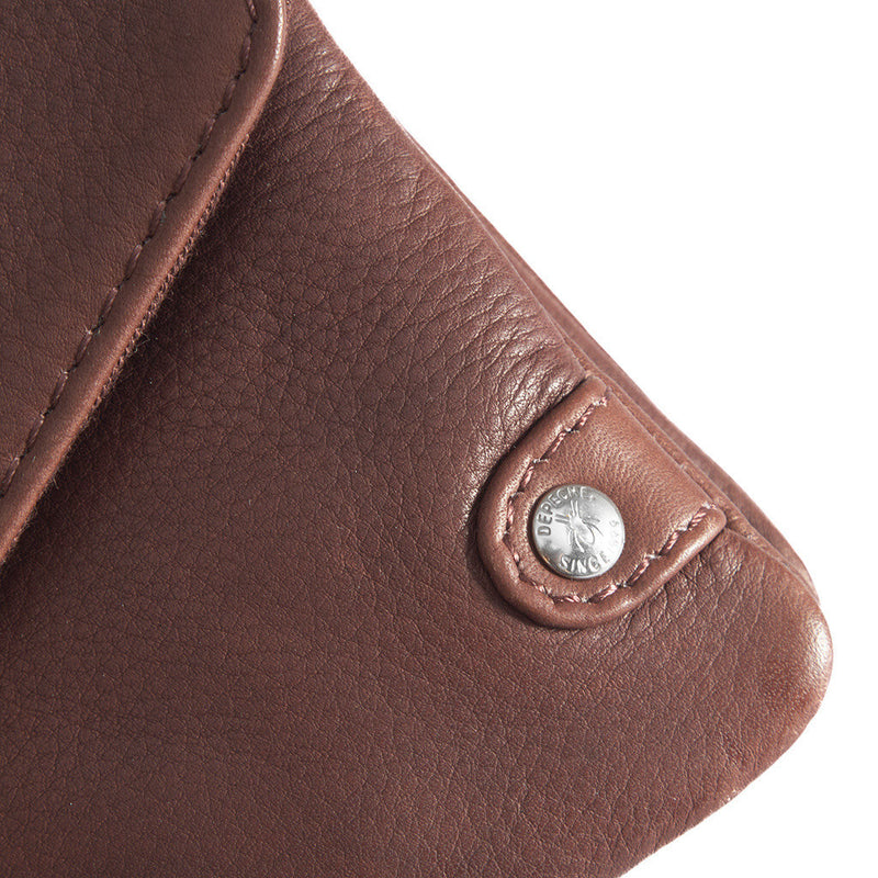 DEPECHE Pung/bæltetaske i blødt læder og tidløst design Purse / Credit card holder 161 Dark brown
