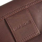 DEPECHE Pung/bæltetaske i blødt læder og tidløst design Purse / Credit card holder 161 Dark brown