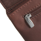 DEPECHE Pung/bæltetaske i blødt læder og tidløst design Purse / Credit card holder 161 Dark brown