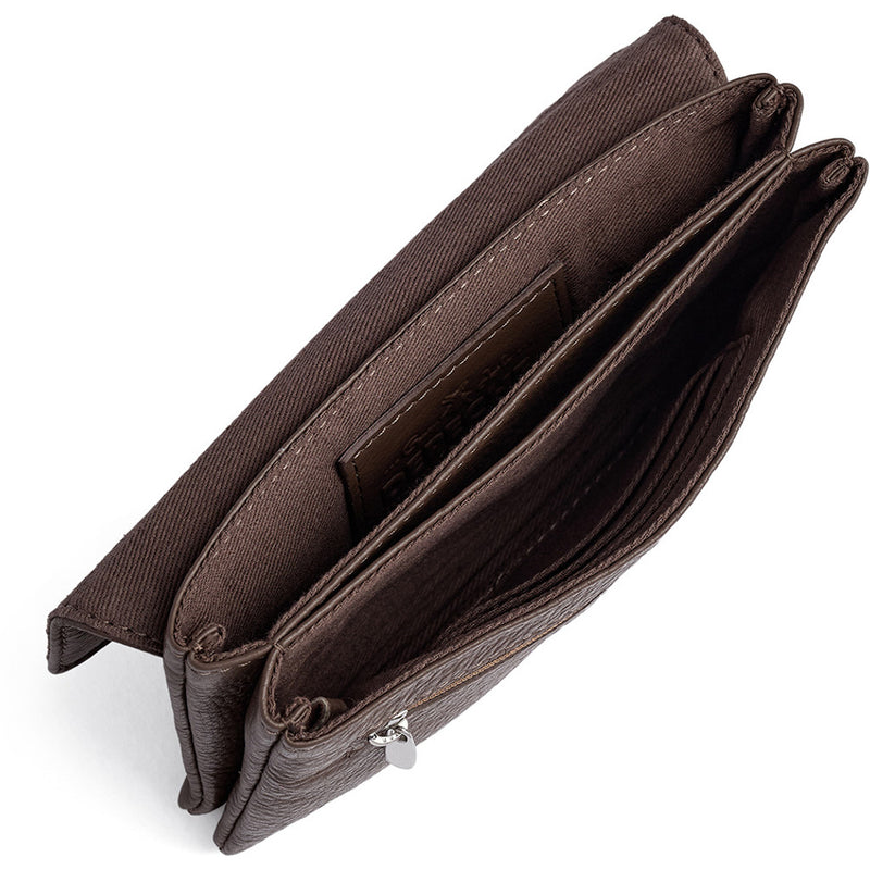 DEPECHE Pung/bæltetaske i blødt læder og tidløst design Purse / Credit card holder 250 Dark Taupe