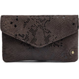 DEPECHE Pung/bæltetaske i blødt læder og tidløst design Purse / Credit card holder 340 Mocca Snake