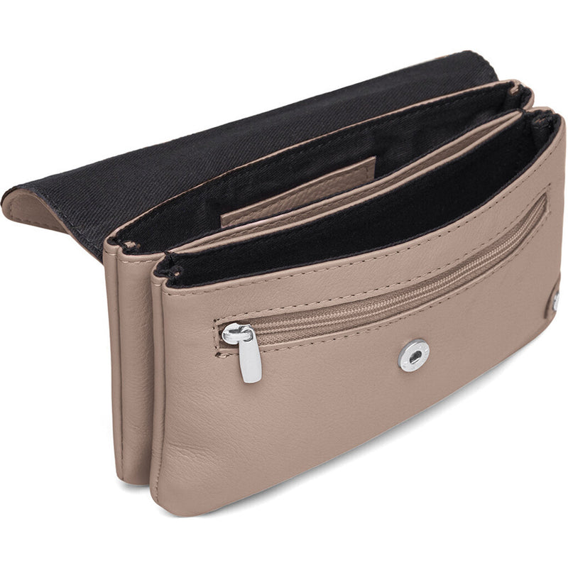 DEPECHE Pung/bæltetaske i blødt læder og tidløst design Purse / Credit card holder 038 Dusty taupe