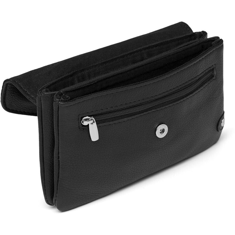 DEPECHE Pung/bæltetaske i blødt læder og tidløst design Purse / Credit card holder 099 Black (Nero)