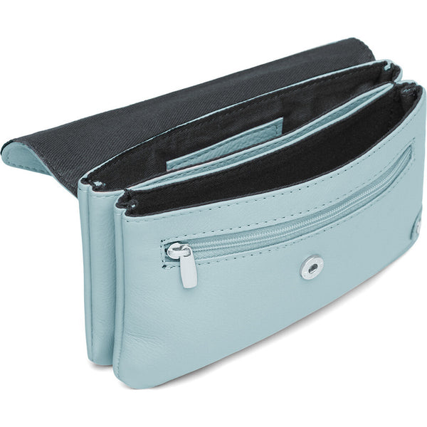 DEPECHE Pung/bæltetaske i blødt læder og tidløst design Purse / Credit card holder 238 Dusty Blue