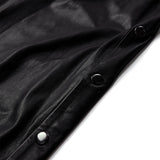 Depeche leather wear RachelDEP HW Pants Full Length Wide Leg Pants 099 Black (Nero)