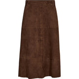 Depeche leather wear Rosie ruskindsnederdel Skirt 311 Wood
