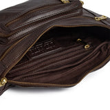 DEPECHE Rummelig bumbag med guld lynlås Bumbag 106 Coffee