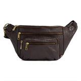 DEPECHE Rummelig bumbag med guld lynlås Bumbag 106 Coffee