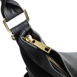 DEPECHE Rummelig skuldertaske i flot skindkvalitet Shoulderbag / Handbag 099 Black (Nero)