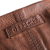 DEPECHE Rummelig skuldertaske i flot skindkvalitet Shoulderbag / Handbag 133 Brandy