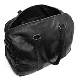 DEPECHE Rummelig weekendtaske i blød skindkvalitet Weekend Bag 099 Black (Nero)