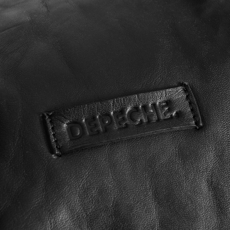 DEPECHE Rummelig weekendtaske i blød skindkvalitet Weekend Bag 099 Black (Nero)