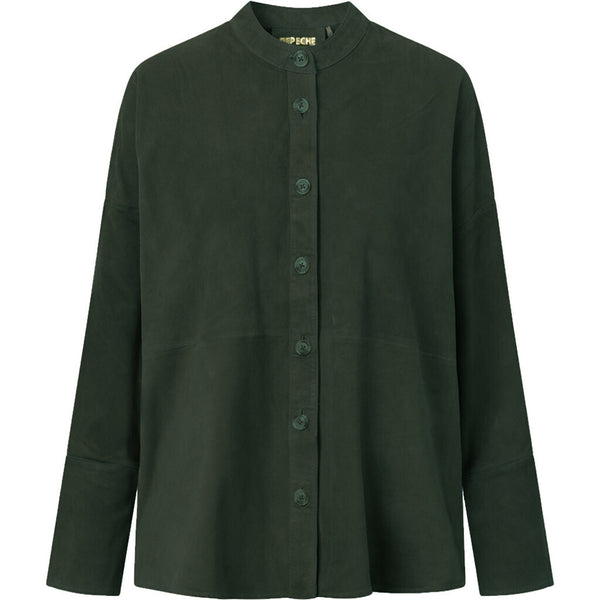 Depeche leather wear Ruskinds skjorte i blød og lækker kvalitet Shirts 102 Bottle Green