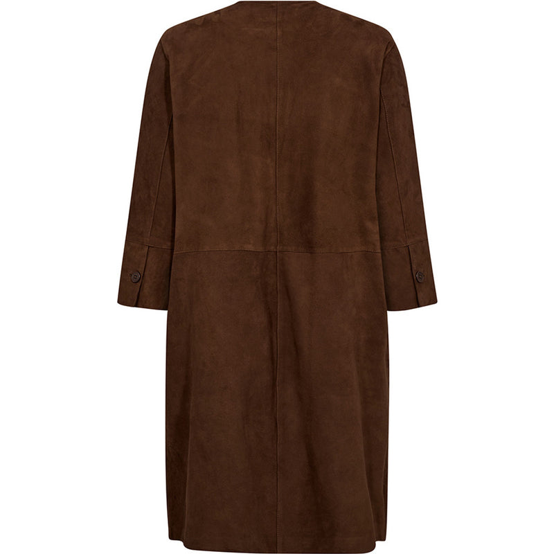 Depeche leather wear Sandy ruskindskjole Shirts 307 Choco