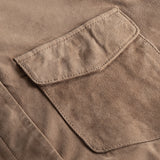 Depeche leather wear Sara skjorte i blød skindkvalitet Shirts 011 Sand