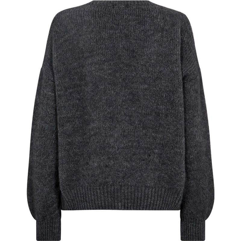 Depeche Clothing SarahDe Alpaca Cardigan Knitwear 254 Grey Melange