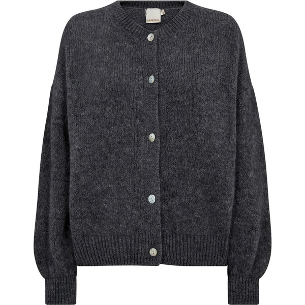 Depeche Clothing SarahDe Alpaca Cardigan Knitwear 254 Grey Melange