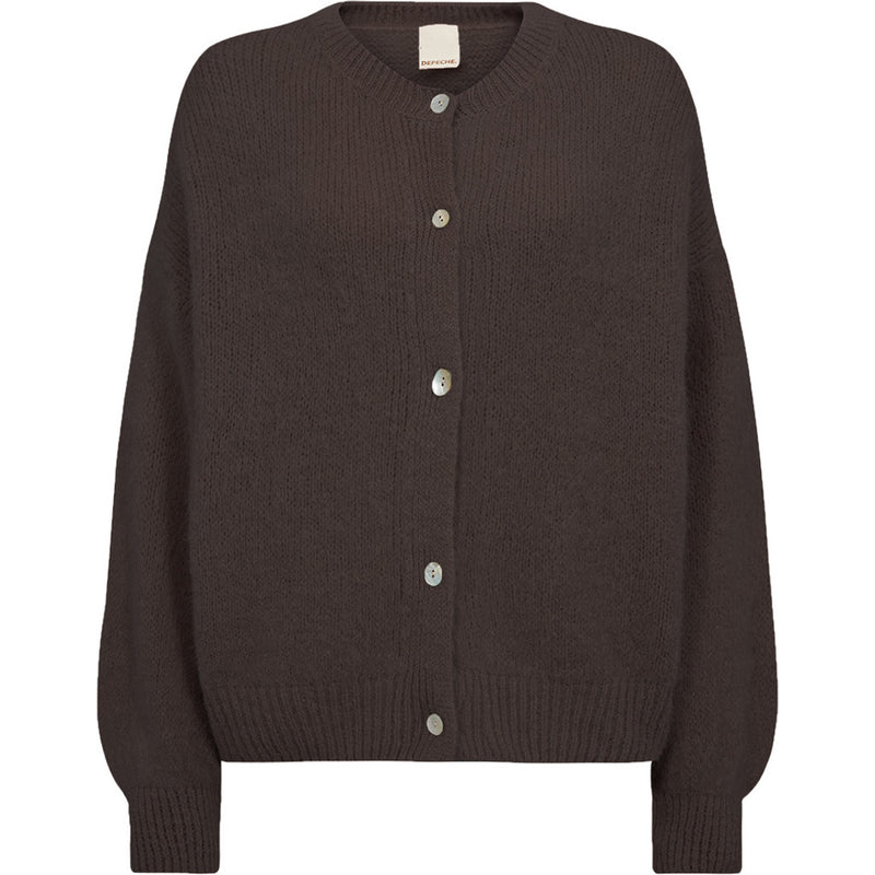 Depeche Clothing Sarah alpaca strik cardigan Knitwear 015 Brown