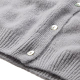 Depeche Clothing Sarah alpaca strik cardigan Knitwear 332 Light Grey Melange