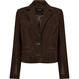 Depeche leather wear Savanna ruskindsblazer Blazer 067 Dusty brown