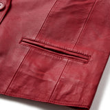 Depeche leather wear Savanna skindblazer Blazer 043 Red