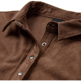 Depeche leather wear Sharon ruskindsskjorte Shirt 311 Wood