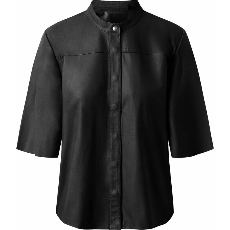 Depeche leather wear Shirt Tops 099 Black (Nero)