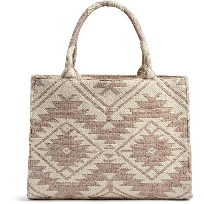 DEPECHE Shopper dekoreret med eksklusivt print Shopper 045 Dusty Rose