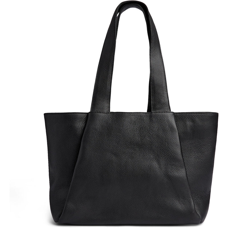 DEPECHE Shopper med leopard foer Shopper 099 Black (Nero)
